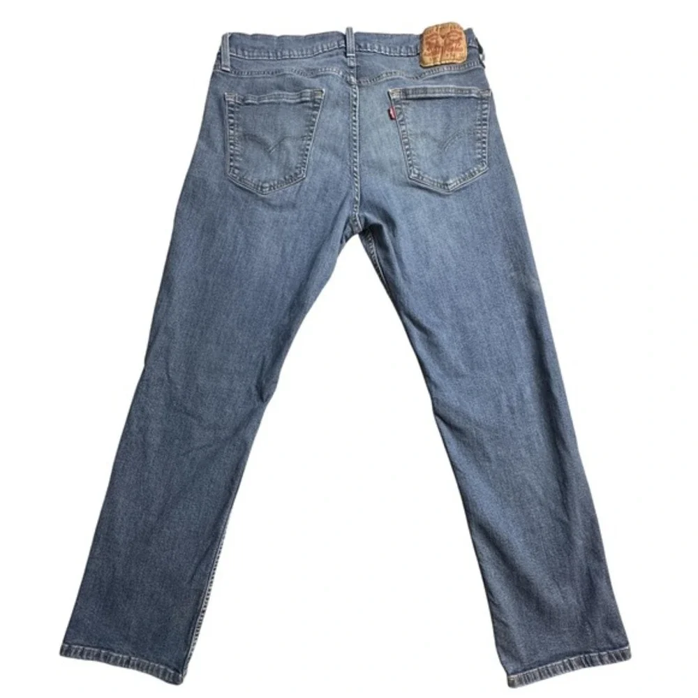Levis 559 Jeans Mens 34x32 (34x29) Medium Blue Relaxed Straight Denim‎ Stretch